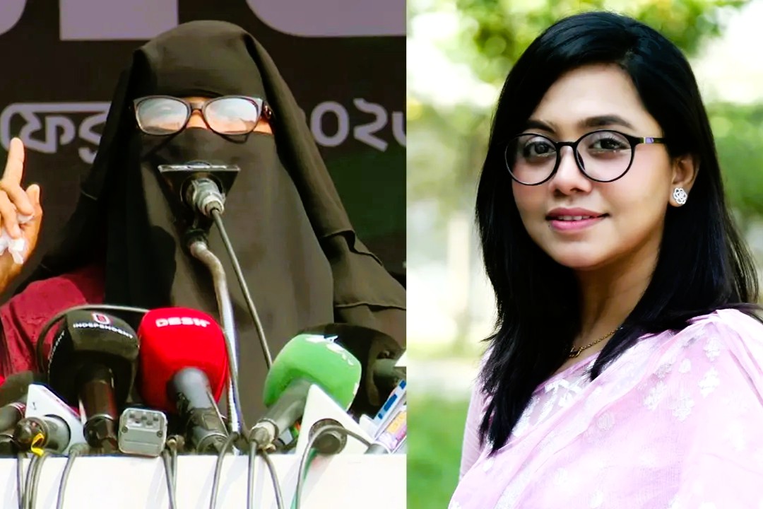 নির্বাচনী সমাবেশে বক্তব্য দেওয়া নারী 'অপরিচিত নয়' তিনি হাদির ফুফাতো বোন: ডা. মিতু 